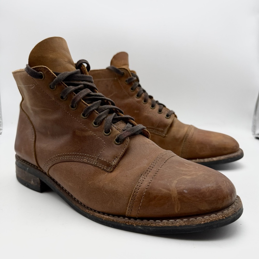Thursday Boot Co Men's size 10 D Combat Ankle Boots Brown Leather Lace up